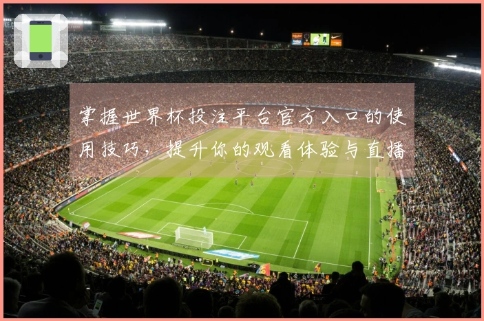掌握世界杯投注平台官方入口的使用技巧，提升你的观看体验与直播互动